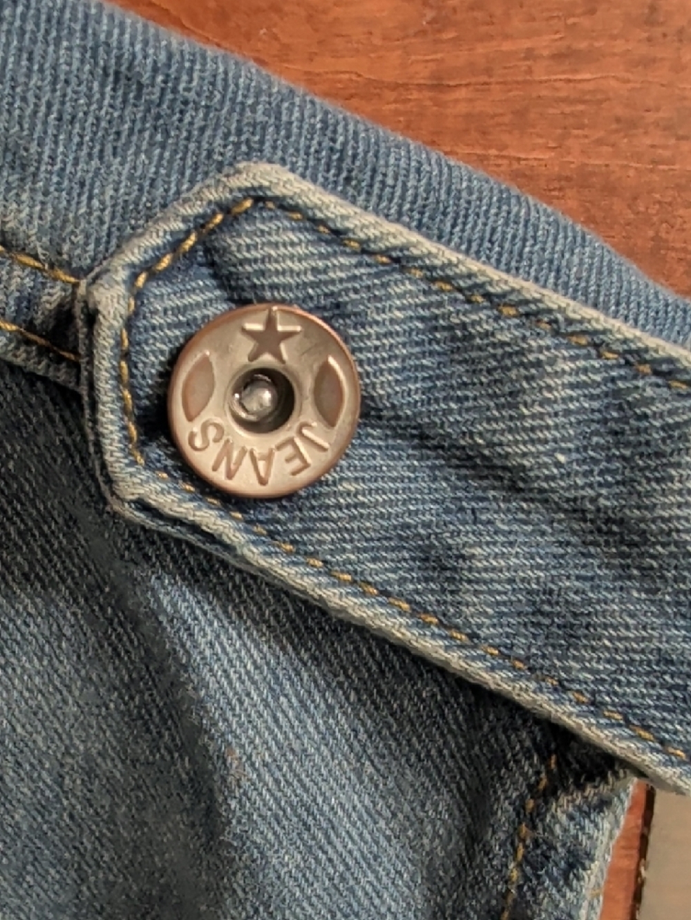 Classic Distressed Denim Vest - Blue - Picture 2 of 3